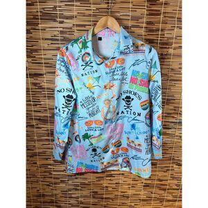 Kenny Chesney Large All Over Print Long Sleeve Shirt